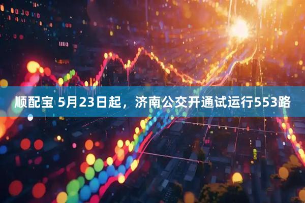 顺配宝 5月23日起，济南公交开通试运行553路
