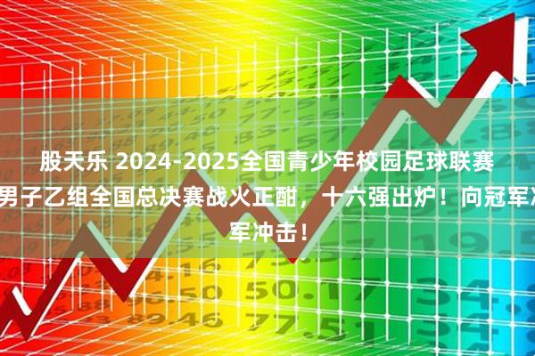股天乐 2024-2025全国青少年校园足球联赛大学男子乙组全国总决赛战火正酣，十六强出炉！向冠军冲击！