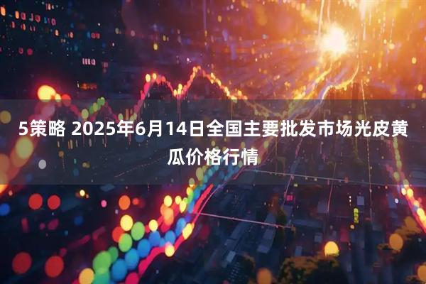 5策略 2025年6月14日全国主要批发市场光皮黄瓜价格行情
